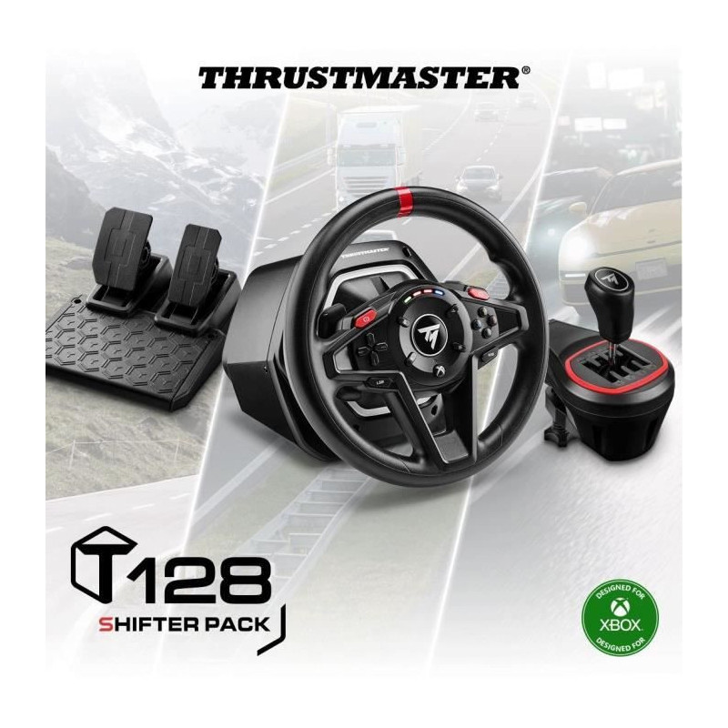 Gaming steering wheel - THRUSTMASTER - T128 X SHIFTER PACK - For Xbox
