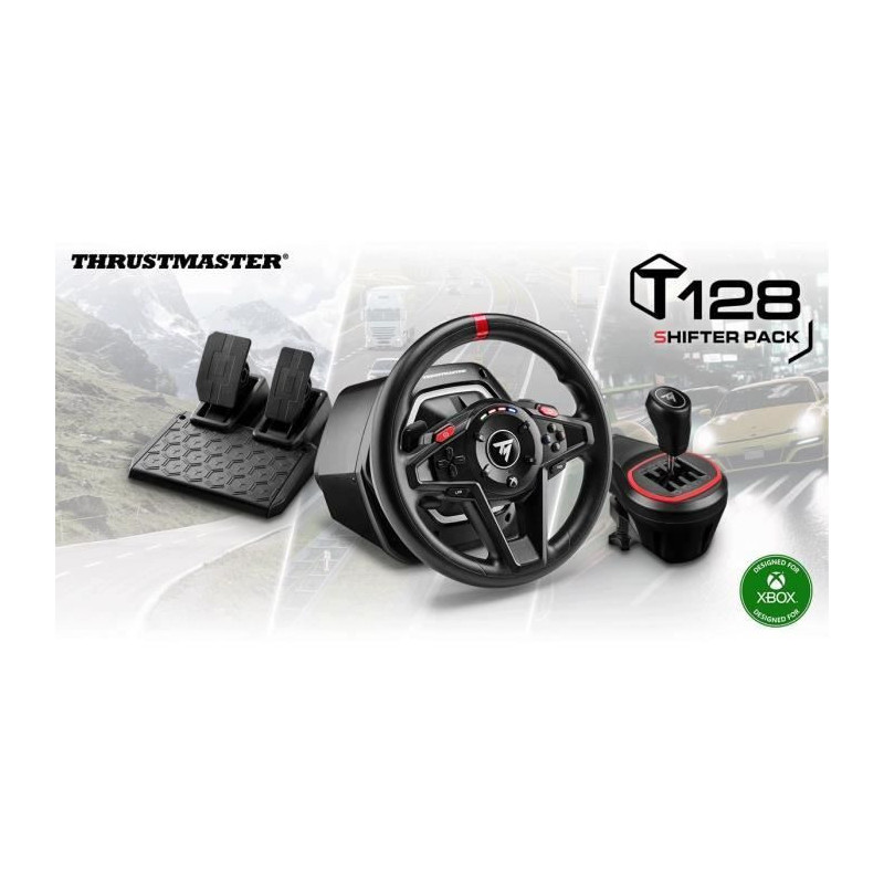 Gaming steering wheel - THRUSTMASTER - T128 X SHIFTER PACK - For Xbox