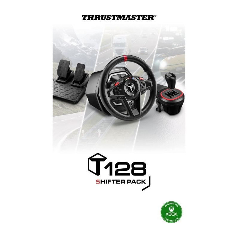Gaming steering wheel - THRUSTMASTER - T128 X SHIFTER PACK - For Xbox