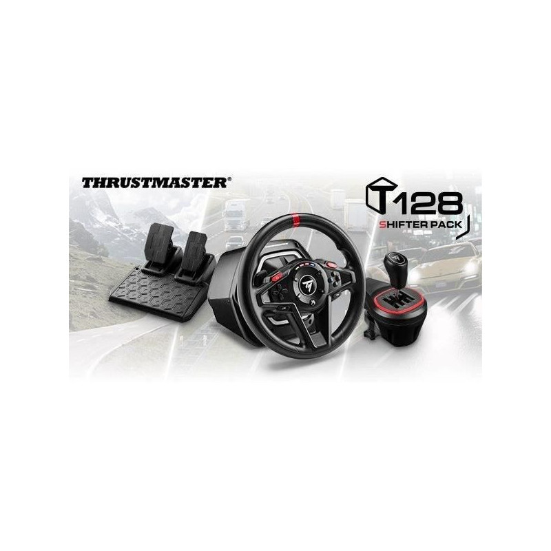 Gaming steering wheel - THRUSTMASTER - T128 X SHIFTER PACK - For Xbox