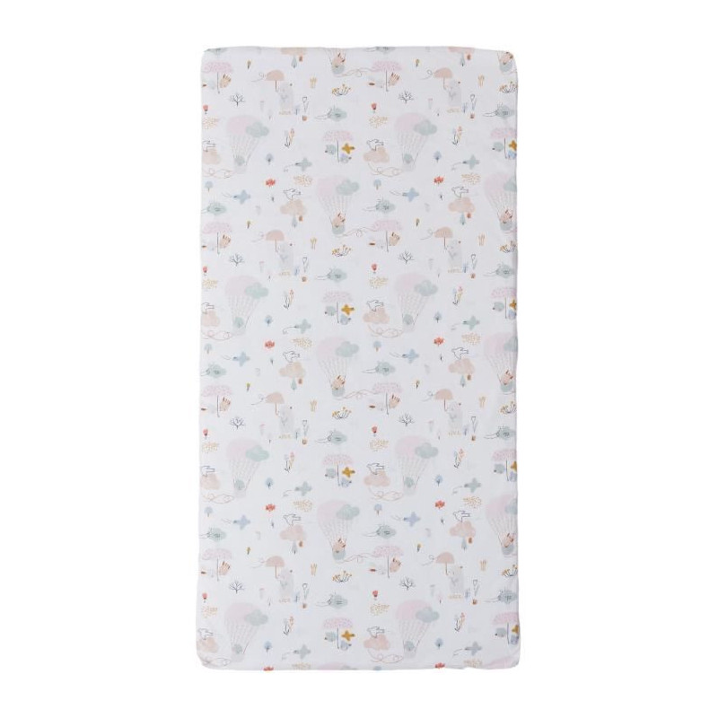 Balloons nomadic mattress - 120 x 60 x 4 cm - White - TINEO