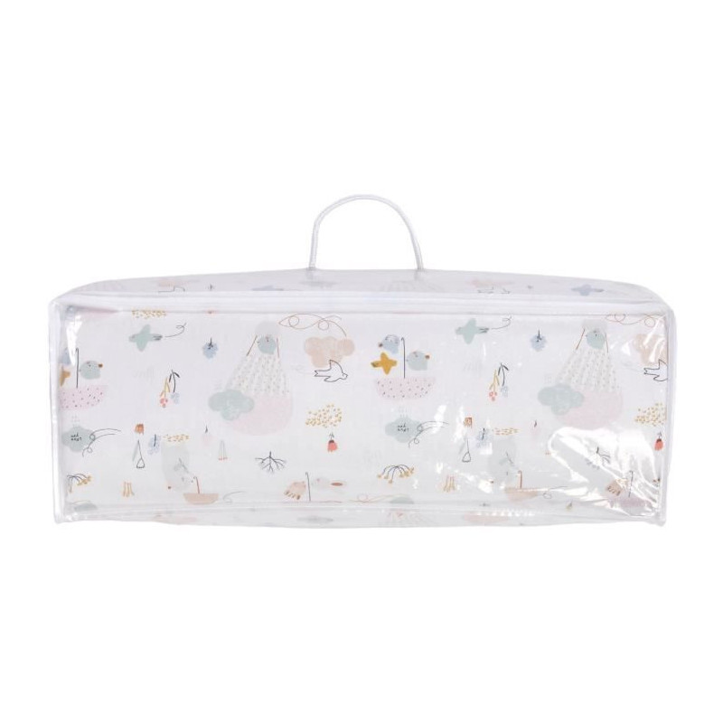 Balloons nomadic mattress - 120 x 60 x 4 cm - White - TINEO