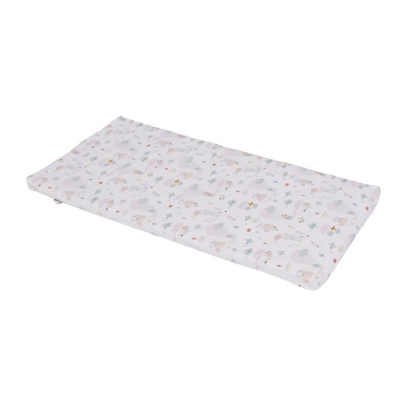Balloons nomadic mattress - 120 x 60 x 4 cm - White - TINEO