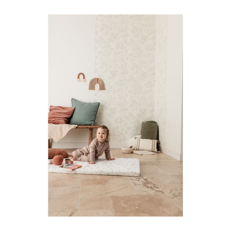 Balloons nomadic mattress - 120 x 60 x 4 cm - White - TINEO