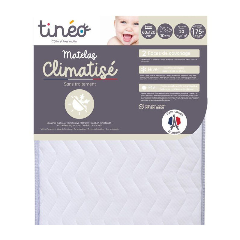 TINEO Air-conditioned mattress 60x120x10