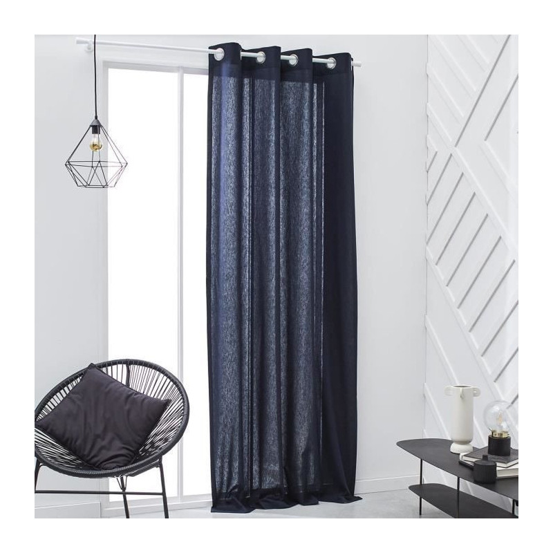 TODAY eyelet curtain - 140x240cm - 100% Cotton - Navy