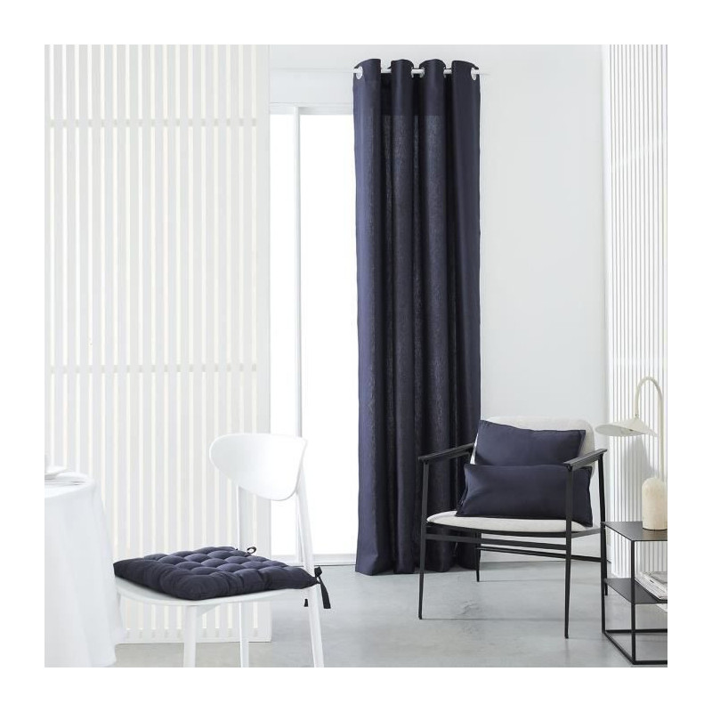 TODAY eyelet curtain - 140x240cm - 100% Cotton - Navy