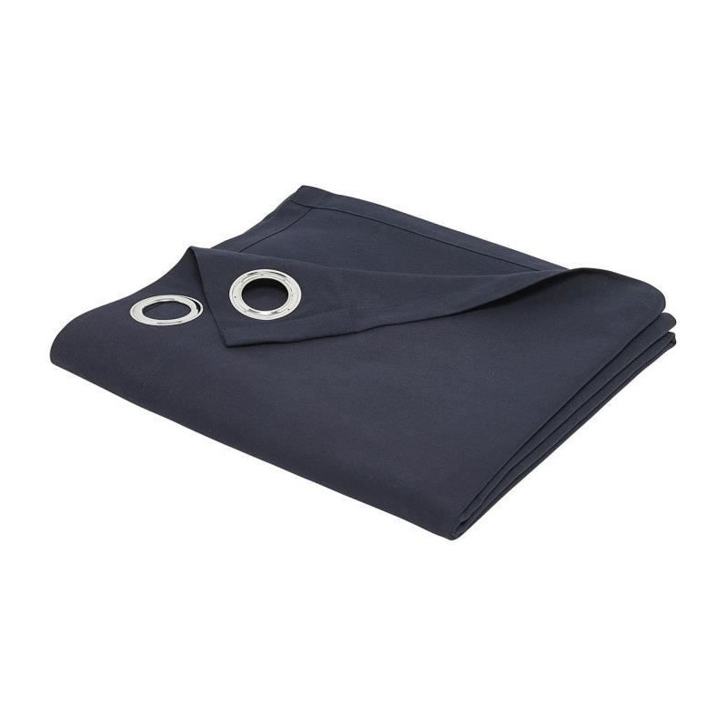 TODAY eyelet curtain - 140x240cm - 100% Cotton - Navy