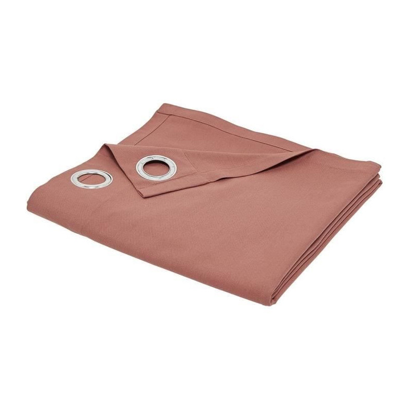 TODAY eyelet curtain - 140x240cm - 100% Cotton - Terracotta