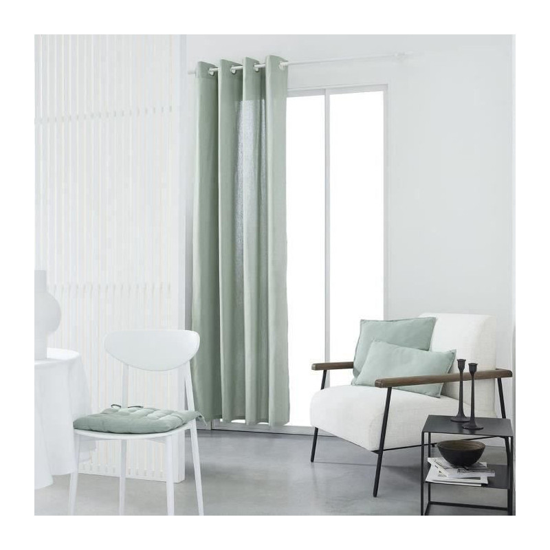 TODAY eyelet curtain - 140x240cm - 100% Cotton - Celadon