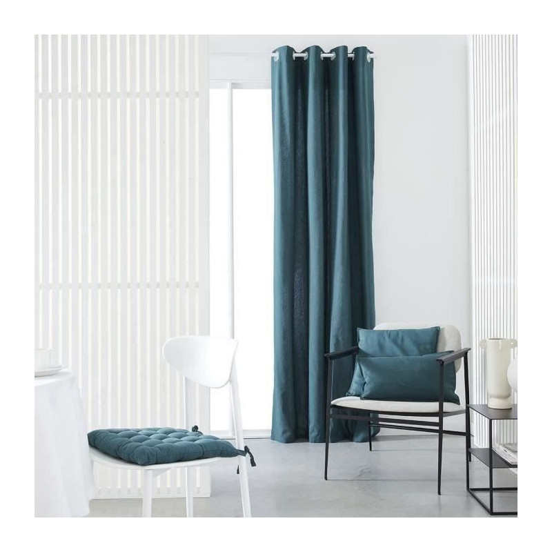 TODAY eyelet curtain - 140x240cm - 100% Cotton - Peacock