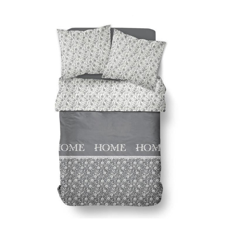Duvet cover - TODAY - CHARME - Chambray - Dark gray Capucine - 240 x 2