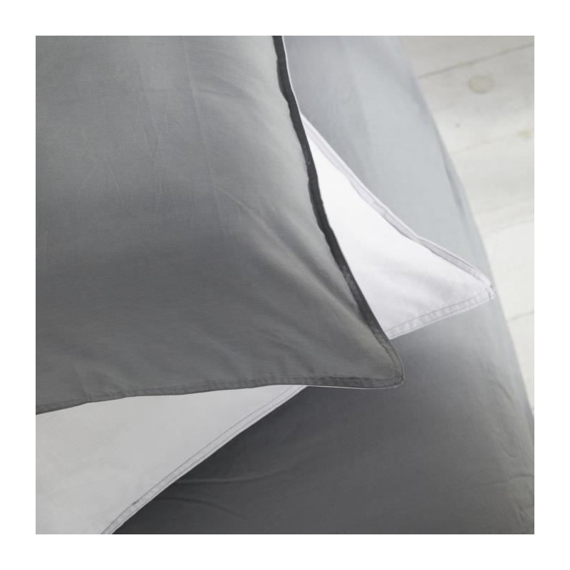 Duvet cover - TODAY - CHARME - 57 thread count cotton - Light grey x D
