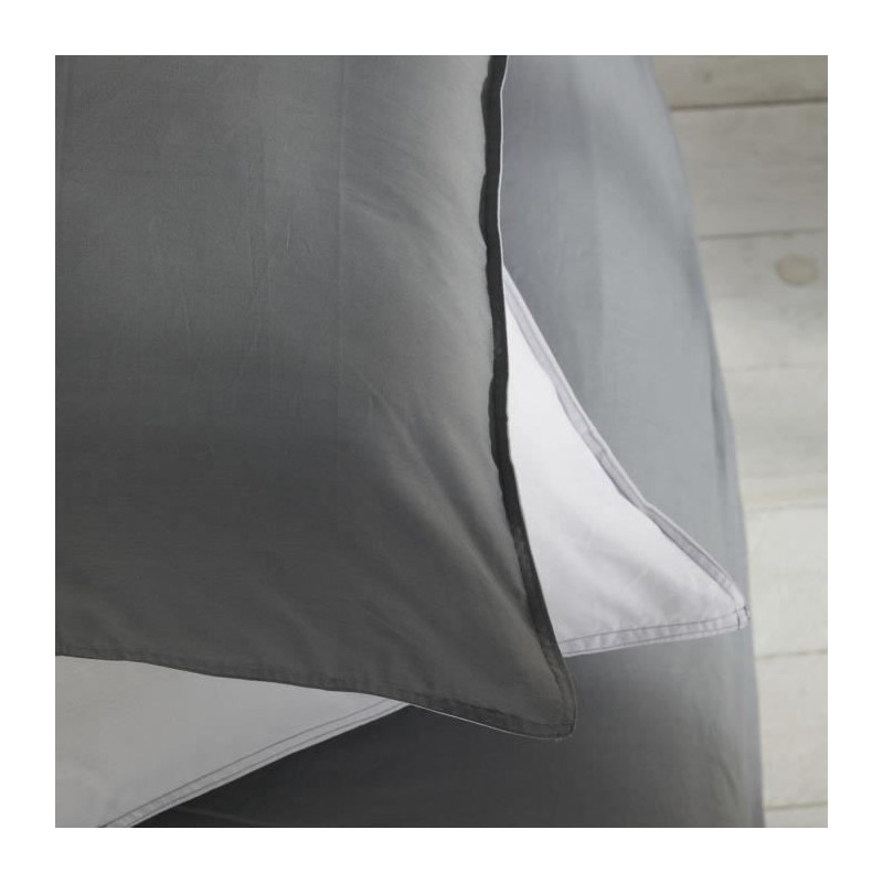 Duvet cover - TODAY - CHARME - 57 thread count cotton - Light grey x D