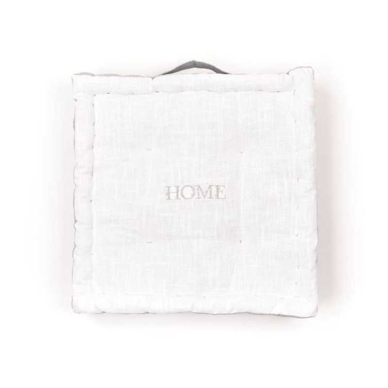 Floor cushion - TODAY - CHARME - Slub x Chambray x Broderie Capucine -
