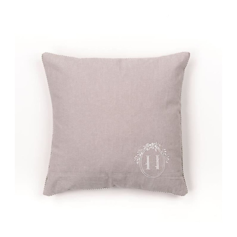 Cushion - TODAY - CHARME - Chambray x Petite broderie Berenice - 40 x