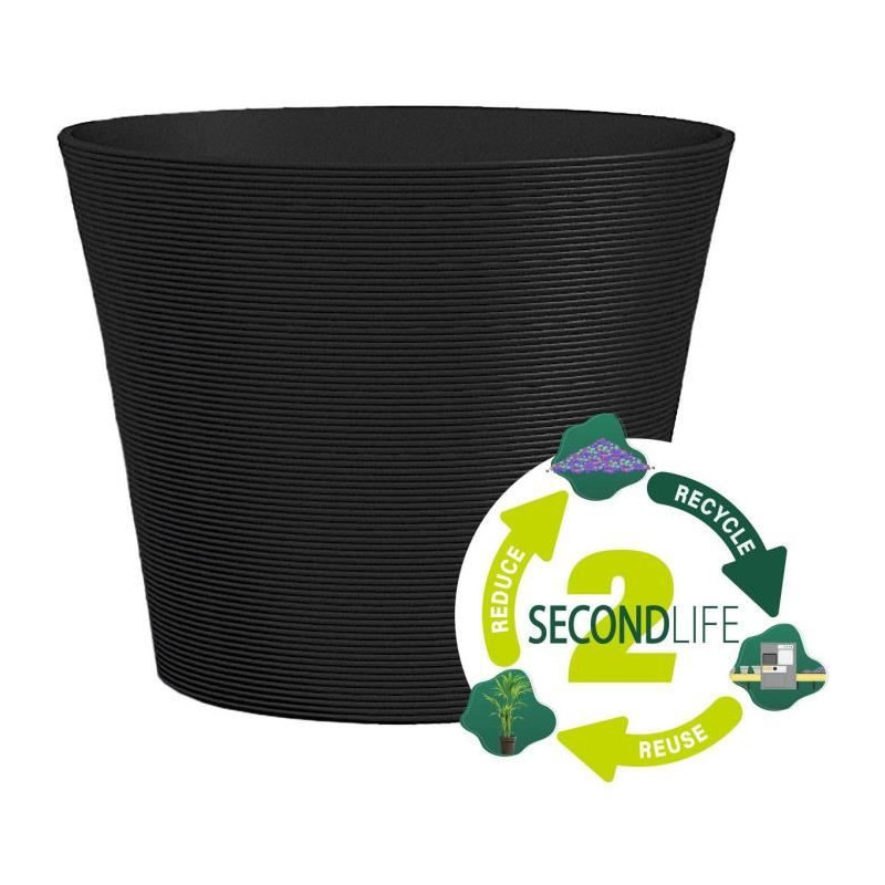 Flowerpot - GARDEN ID - Green Care Sense Black-Anthracite - 50 x 41 cm