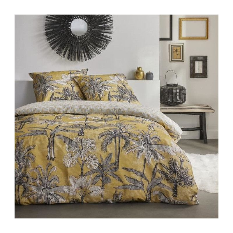 SUNSHINE LOUISA Printed Bedding Set - TODAY - Yellow 260x240cm