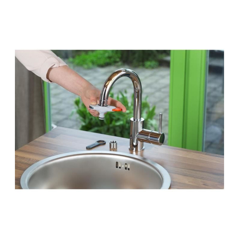 Gardena adapter for interior tap-Adapted connection M22 or female M24-