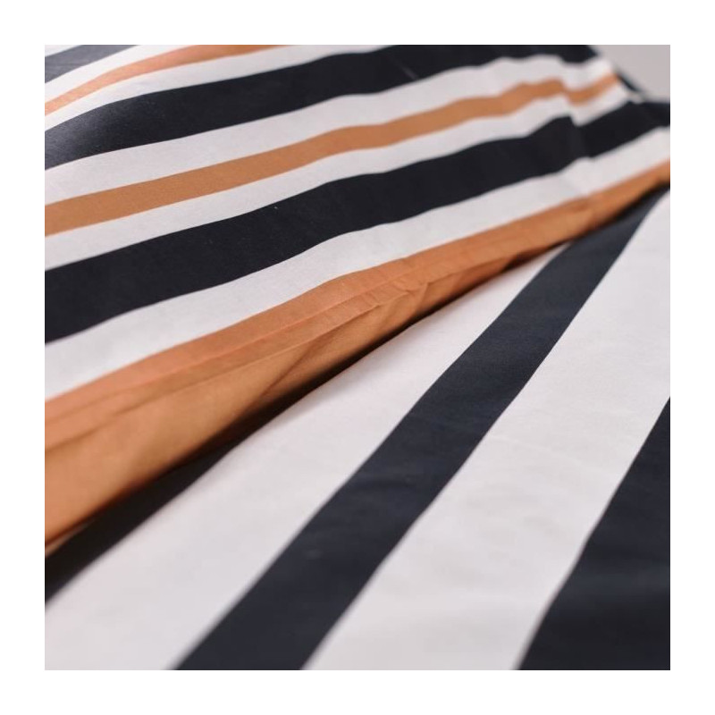 Double bed set -TODAY - 240x200 cm - 100% Cotton - Orange, Black and W