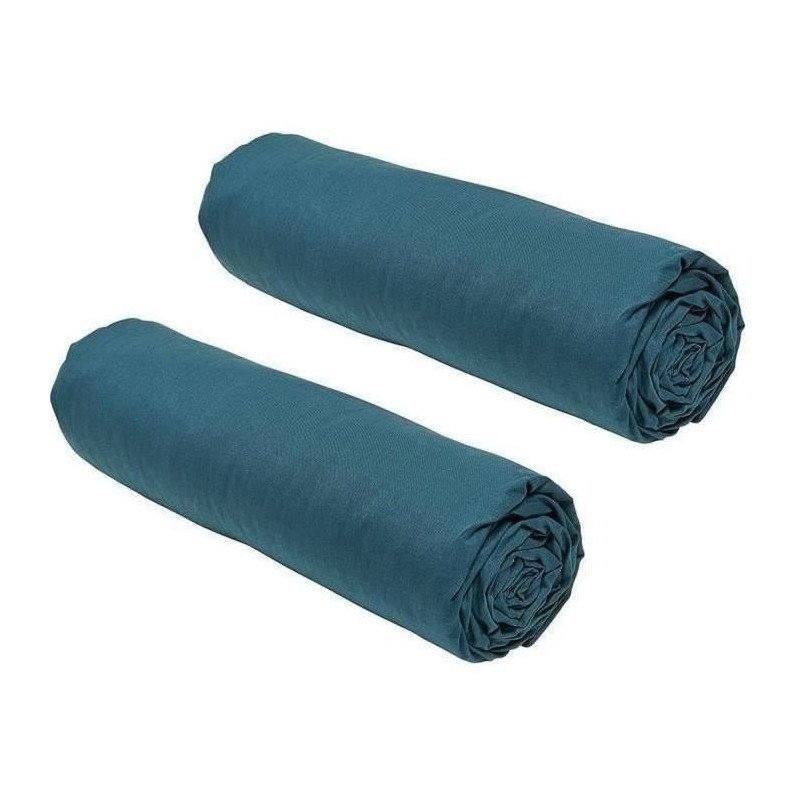 Set of 2 sheets covers today essential - 140 x 190 cm - 2 people - 100