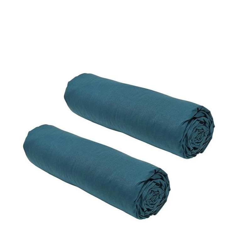 Set of 2 sheets covers today essential - 140 x 190 cm - 2 people - 100