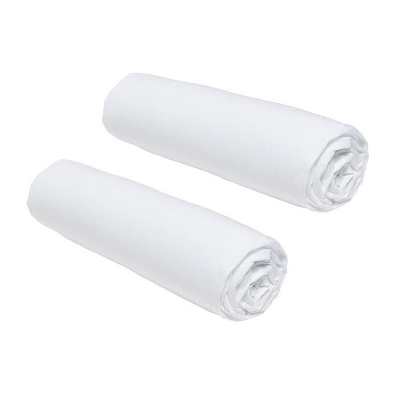 Set of 2 sheets covers today essential - 160 x 200 cm - 2 people - 100