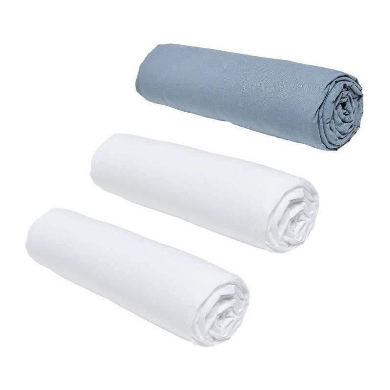 Set of 3 Teday Essential Curses - 140 x 190 cm - 2 people - 100% Cotto