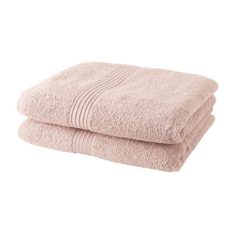 Set of 2 TODAY towels 50x90 cm 100% Cotton - Sand rose