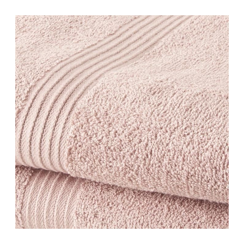Set of 2 TODAY towels 50x90 cm 100% Cotton - Sand rose