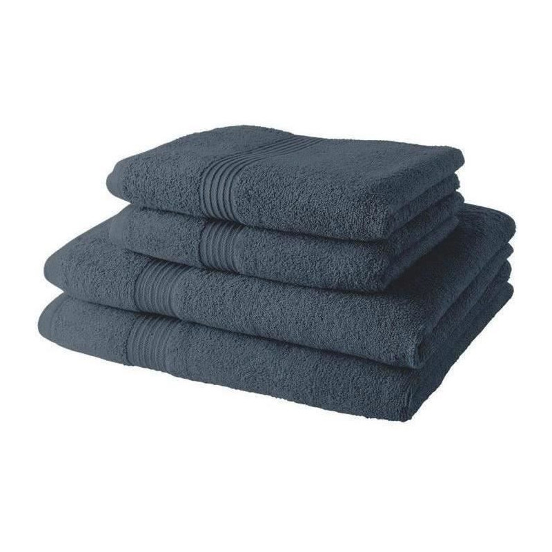 2 TODAY bath towels 50x90 + 2 bath sheets 70x130 cm 100% Cotton - Deni