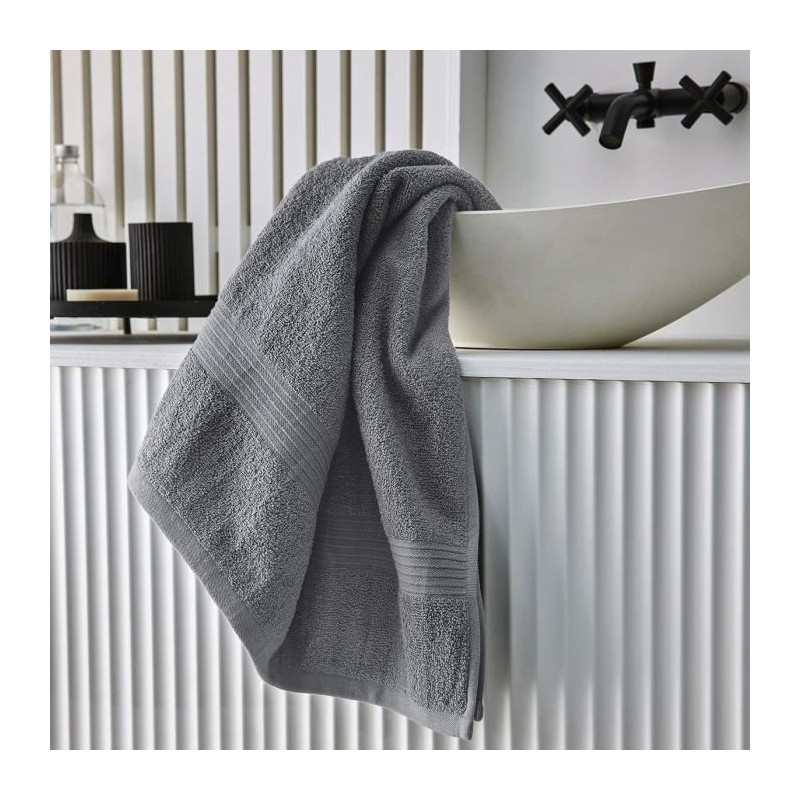 TODAY Essential - Bath towel 70x130 cm 100% Cotton steel color