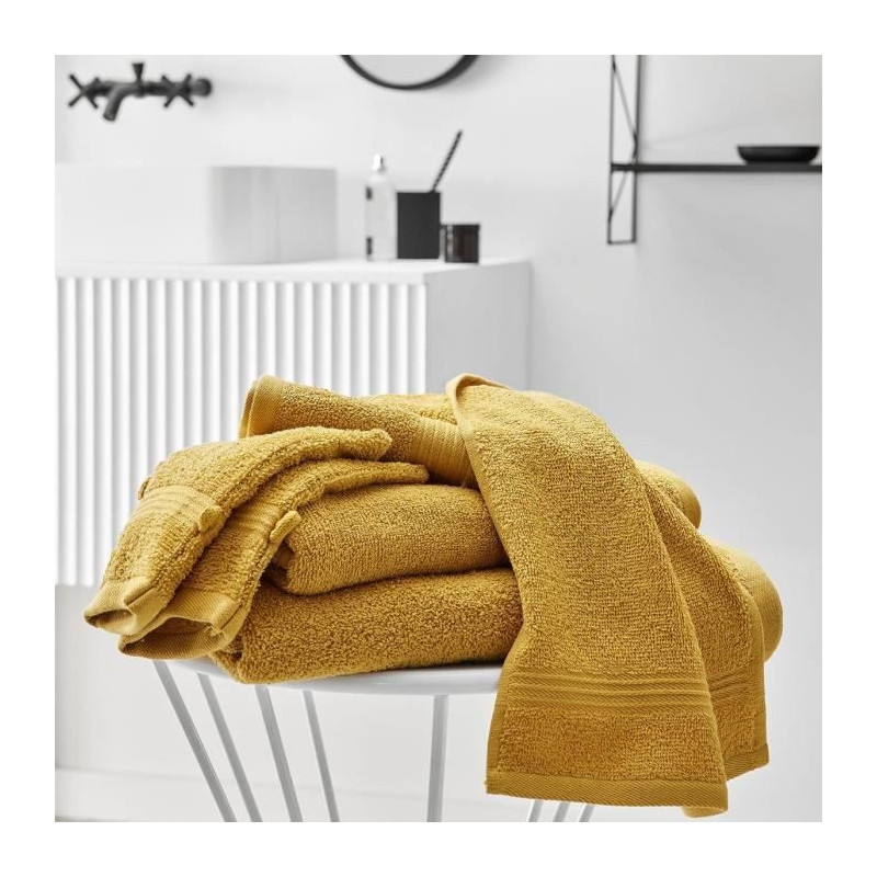 TODAY Essential - Maxi bath sheet 90x150 cm 100% Cotton, ocher color