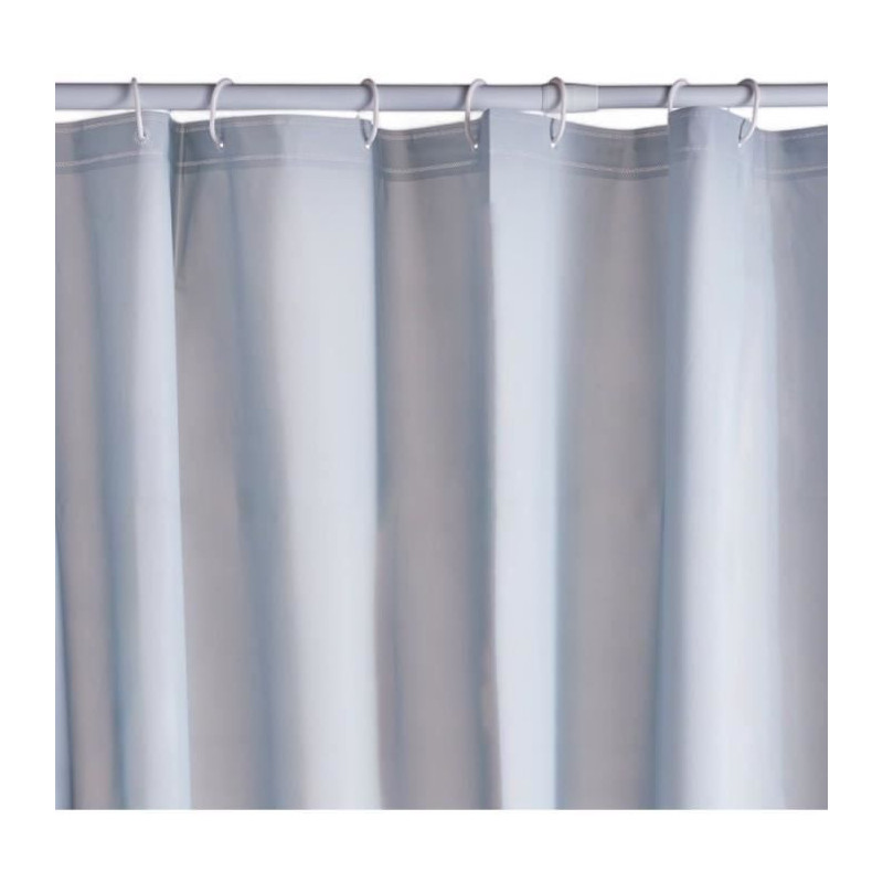 Waffle Shower Curtain - Blue - PEVA - 180 x 200 cm - 12 Hooks - UTILIT