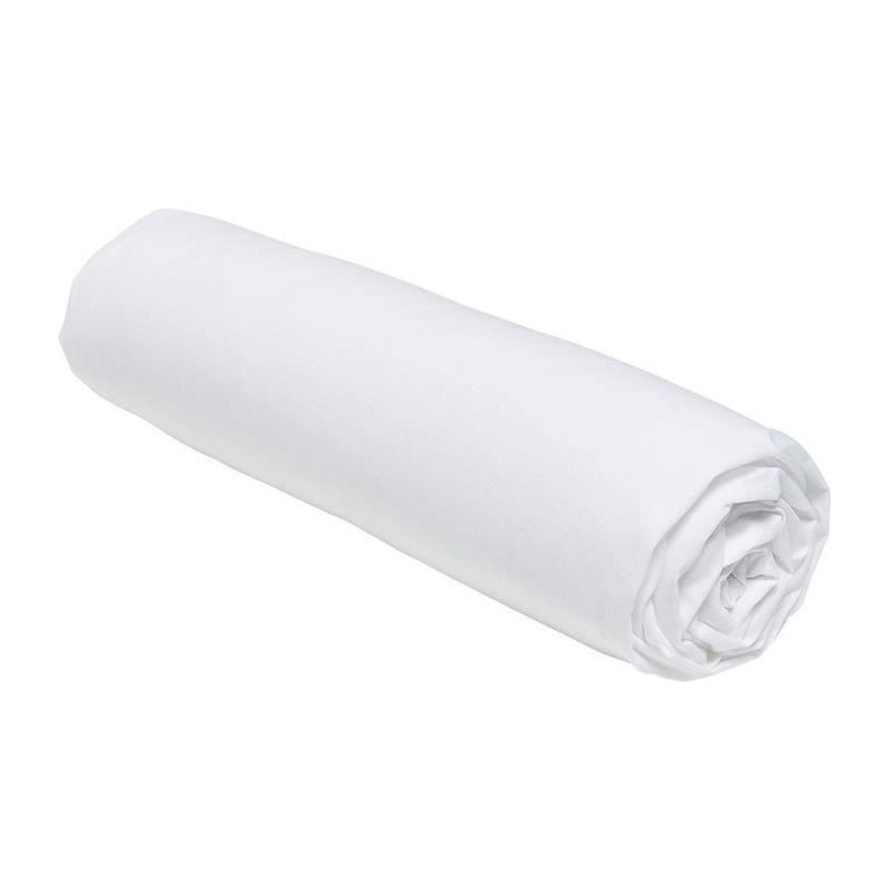 Fitted sheet - TODAY - 180 x 200 cm + 30 cm - Cotton - Organic Chalk