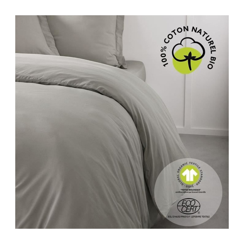 Bedding set - TODAY - 240 x 260 cm - 100% Organic Cotton - Dune - Wash