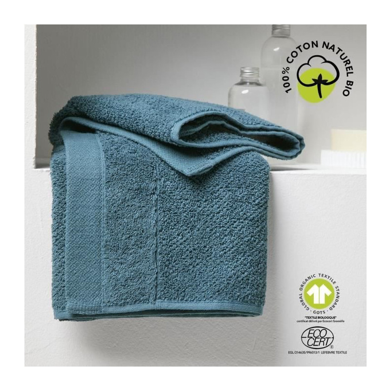 Bath towel - TODAY - 50 x 90 cm - Cotton - Organic Peacock