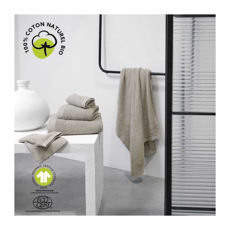 Bath towel - TODAY - 70 x 130 cm - Cotton - Organic Dune