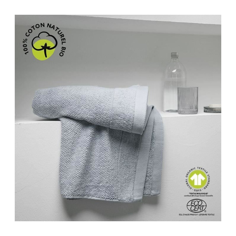 Bath towel - TODAY - 70 x 130 cm - Cotton - Organic Steel