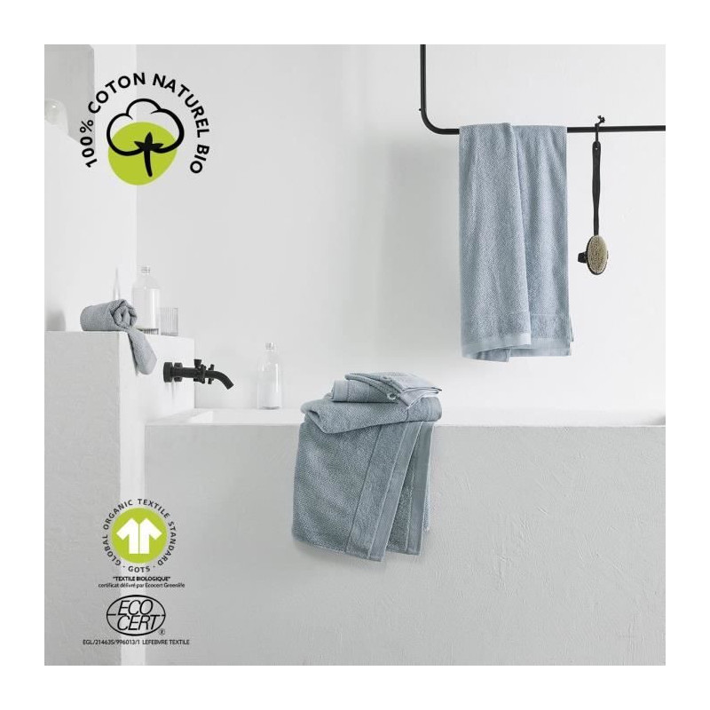 Bath towel - TODAY - 70 x 130 cm - Cotton - Organic Steel