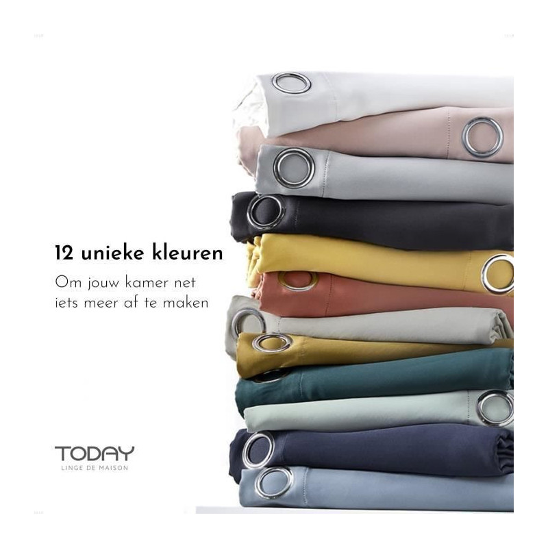 Oemptball curtain - 140x240 - chalk - today essential - 356002