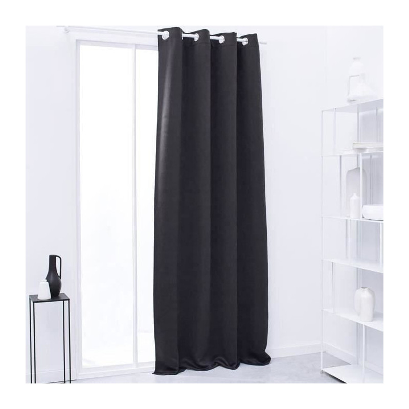 TODAY OCCULTING Curtain Essential Uni - 140 x 240 cm - charcoal