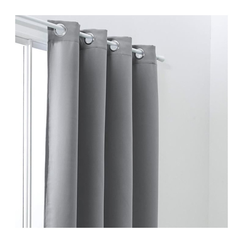 TODAY Essential Plain Blackout Curtain - 140 x 240 cm - Steel