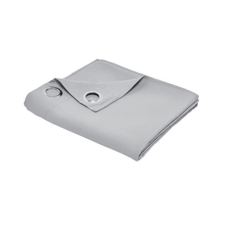 TODAY Essential Plain Blackout Curtain - 140 x 240 cm - Steel