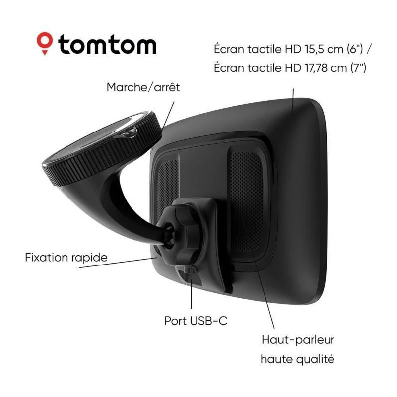 Heavy goods vehicle GPS - TOM TOM - GO Expert Plus - HD 6 screen - Lar