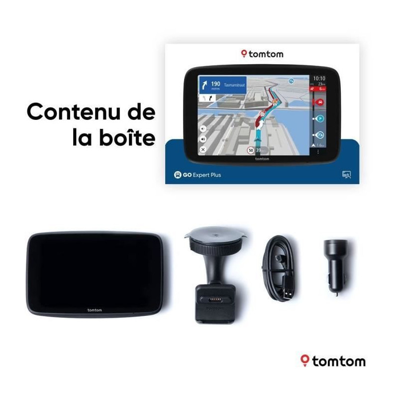 Heavy goods vehicle GPS - TOM TOM - GO Expert Plus - HD 6 screen - Lar