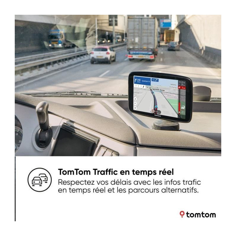 Heavy goods vehicle GPS - TOM TOM - GO Expert Plus - HD 6 screen - Lar