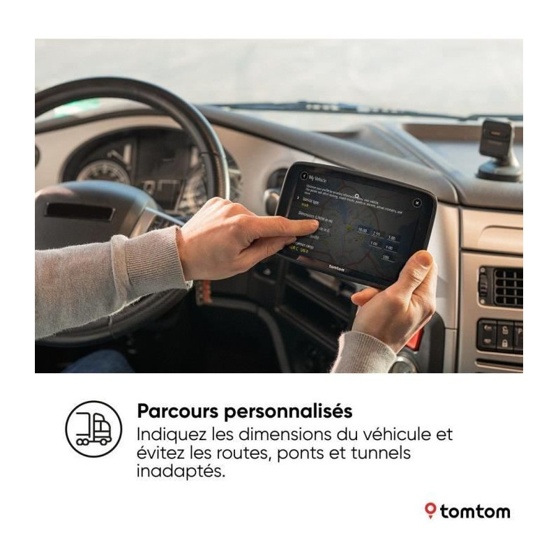 Heavy goods vehicle GPS - TOM TOM - GO Expert Plus - HD 6 screen - Lar