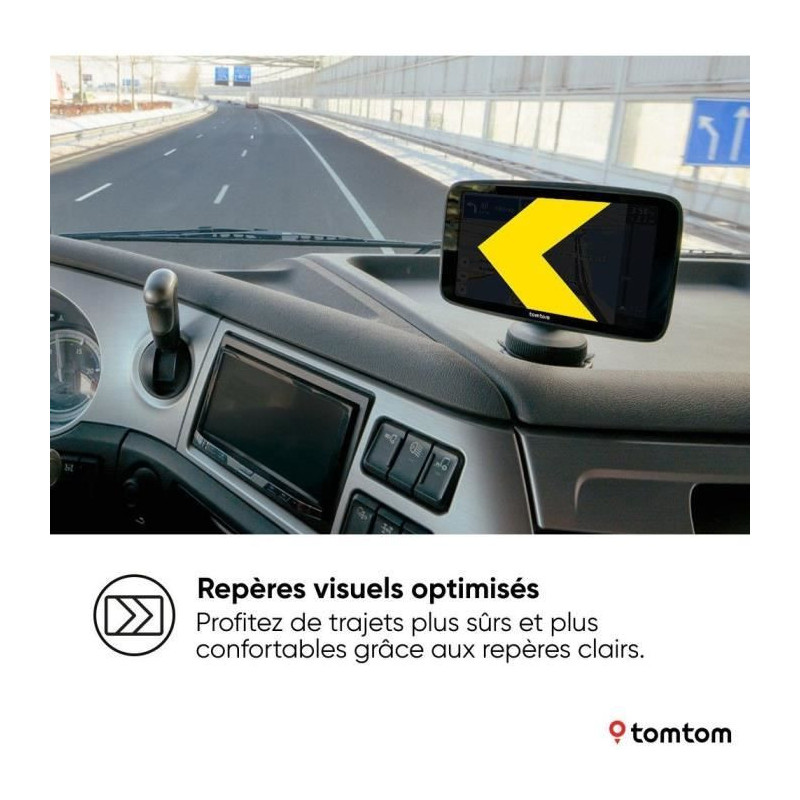 Heavy goods vehicle GPS - TOM TOM - GO Expert Plus - HD 6 screen - Lar