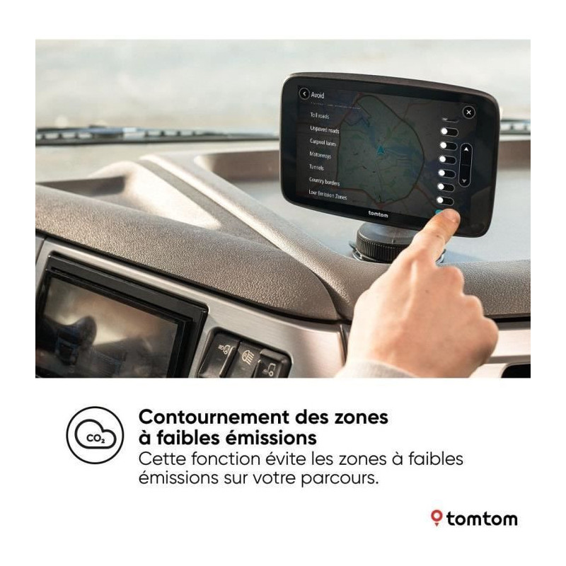 Heavy goods vehicle GPS - TOM TOM - GO Expert Plus - 7 HD screen - Lar